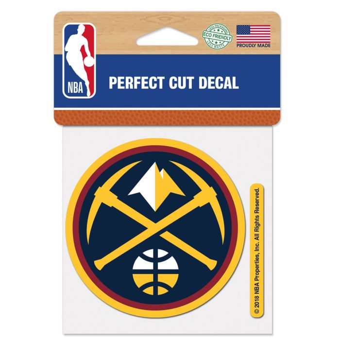 Denver Nuggets Perfect Cut Colour Decal 4" x 4"