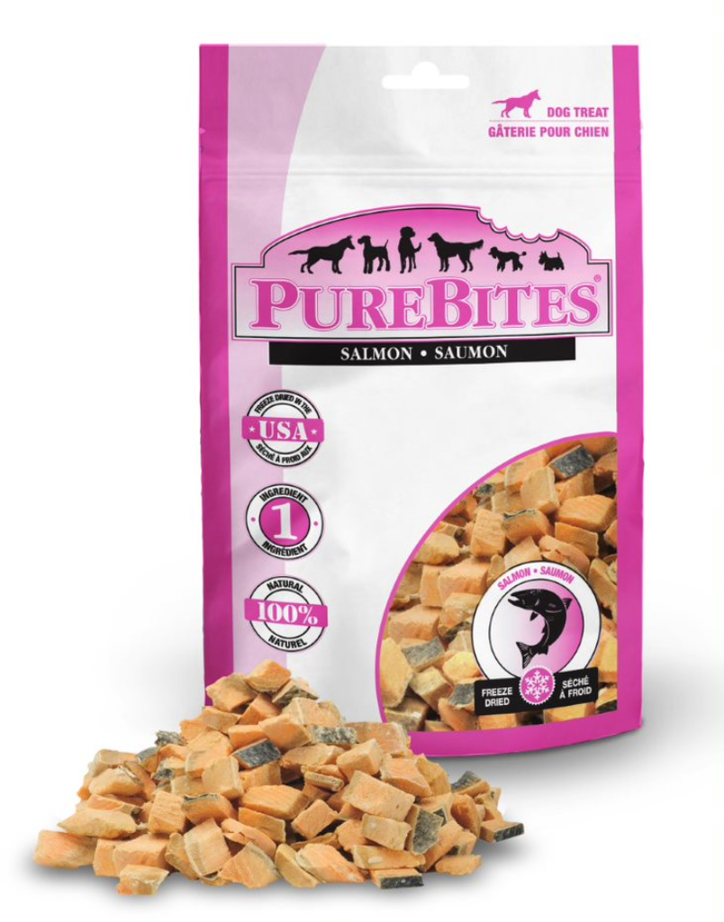 PureBites Salmon Freeze-Dried Dog Treats, 2.47-oz