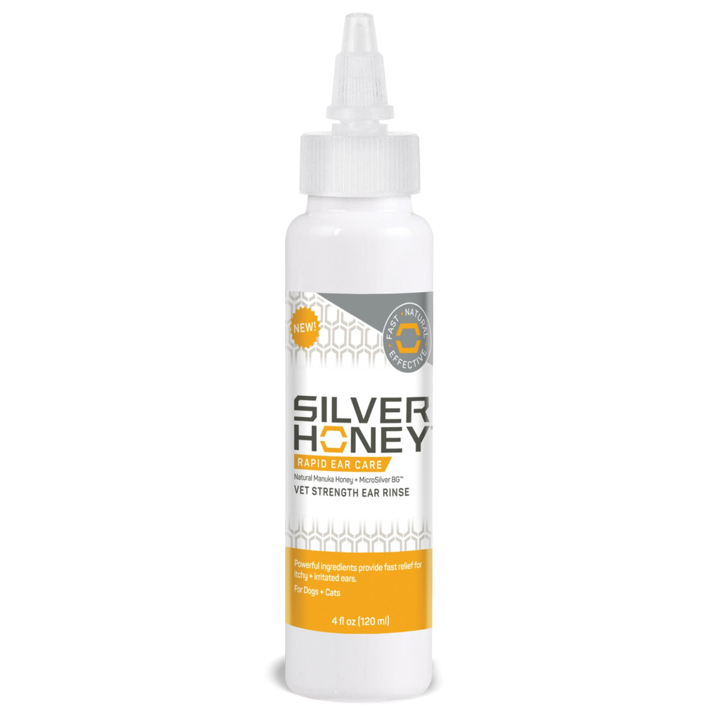 Silver Honey Rapid Ear Care Vet Strength Pet Ear Rinse, 4-oz