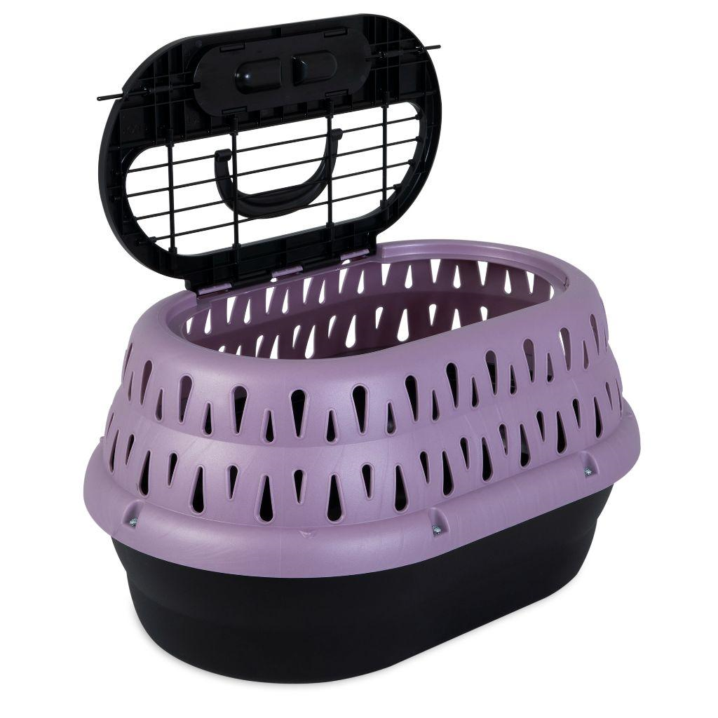 Petmate Top Load Cat Kennel, Grape, 19-in