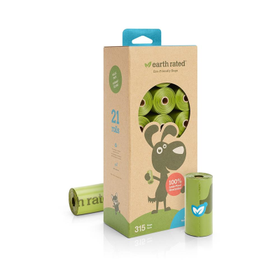 Earth Rated Poop Bags Refill Pack, Unscented, 315-count