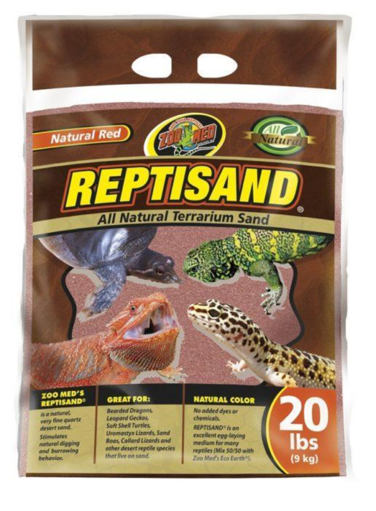 Zoo Med ReptiSand Terrarium Sand, Red, 20-lb