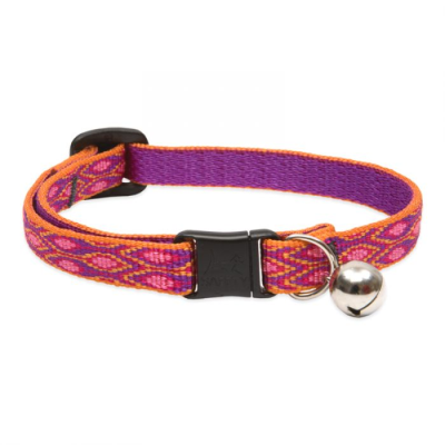 Lupine Pet Original Designs Safety Collar with Bell for Cats, Alpen Glow, 1/2-in x 8-12-in