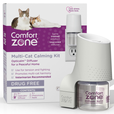 Comfort Zone Multi-Cat Diffuser Kit for Cats and Kittens