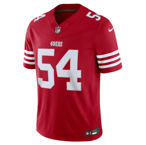 Fred Warner San Francisco 49ers 2026 Nike Vapor F.U.S.E. Stitched Limited Jersey – Scarlet