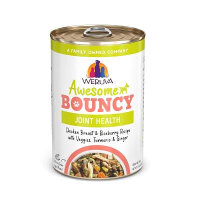 Weruva Awesome Bouncy Chicken Breast & Riceberry with Veggies, Turmeric & Ginger for Dogs - 14 oz.