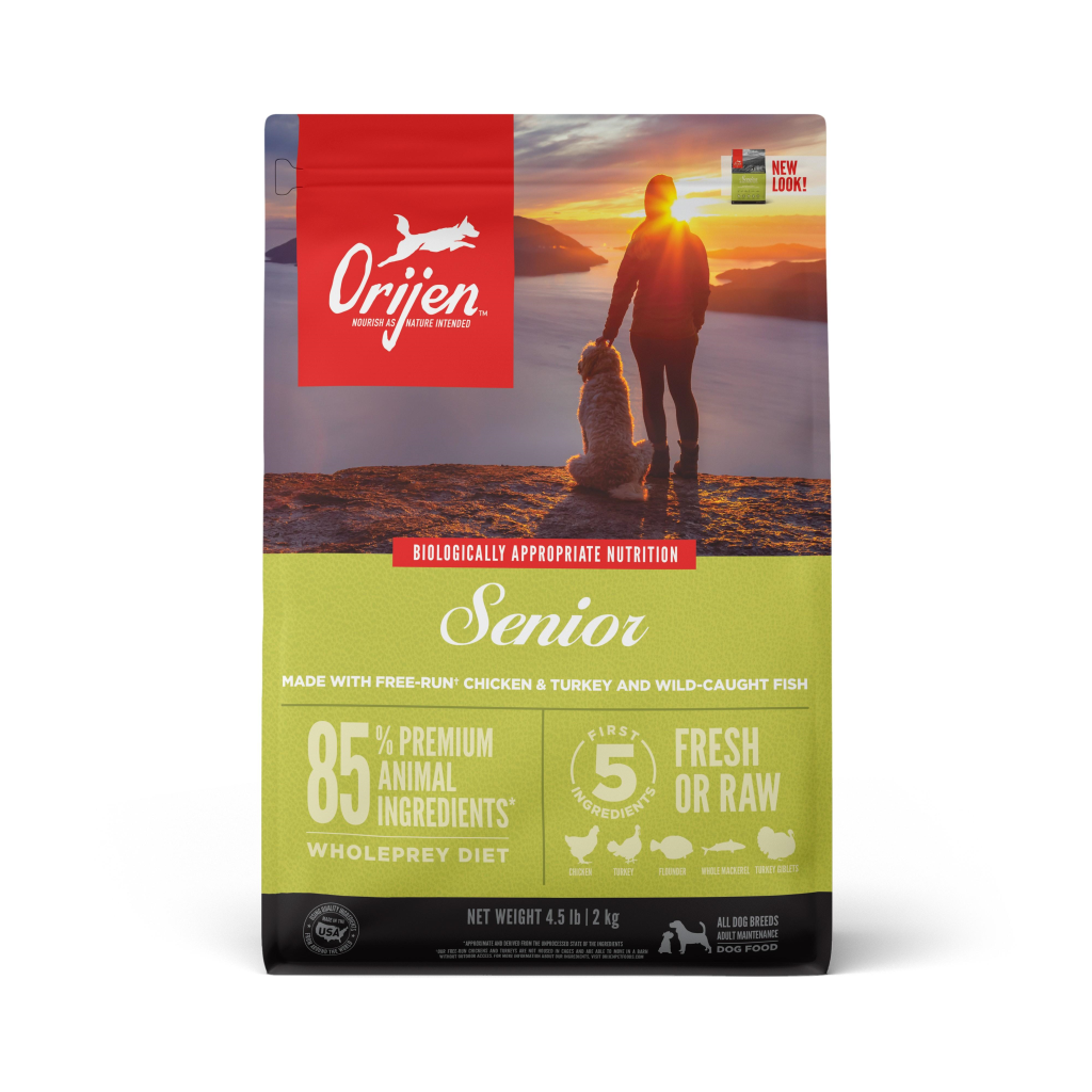 ORIJEN Senior Grain-Free Dry Dog Food, 4.5-lb