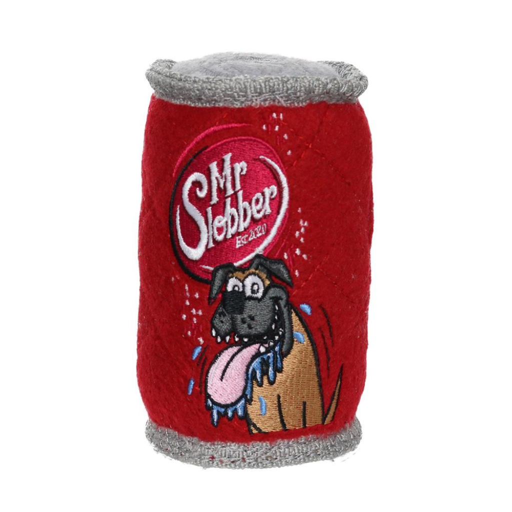 Tuffy Soda Can Mr. Slobber Dog Toy