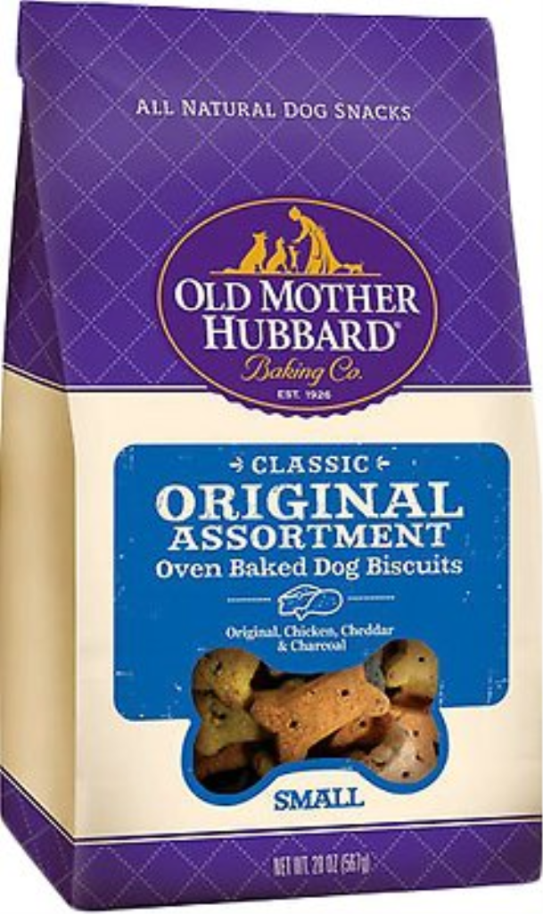 Old Mother Hubbard Classic Original Assortment Biscuits Baked Dog Treats, Small, 20-oz