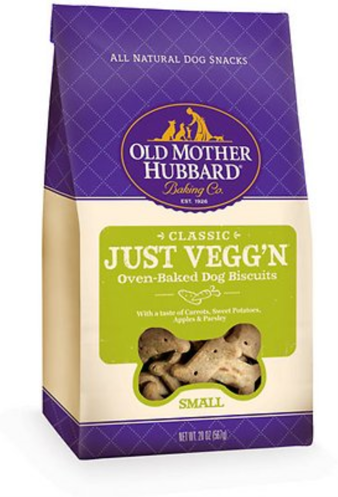 Old Mother Hubbard Classic Just Vegg'N Biscuits Baked Dog Treats, Small, 3.3-lb