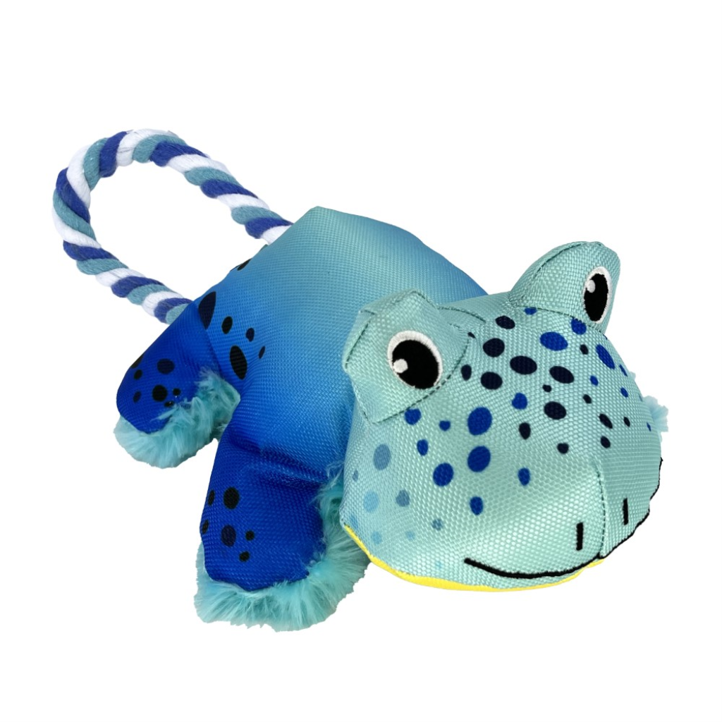 KONG Cozie Tuggz Frog Dog Toy, Medium/Large