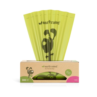 Earth Rated Poop Bags Pantry Pack, Lavender-Scented, 300-count