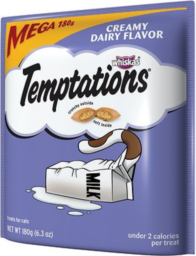 Temptations Creamy Dairy Flavor Cat Treats, 6.3-oz