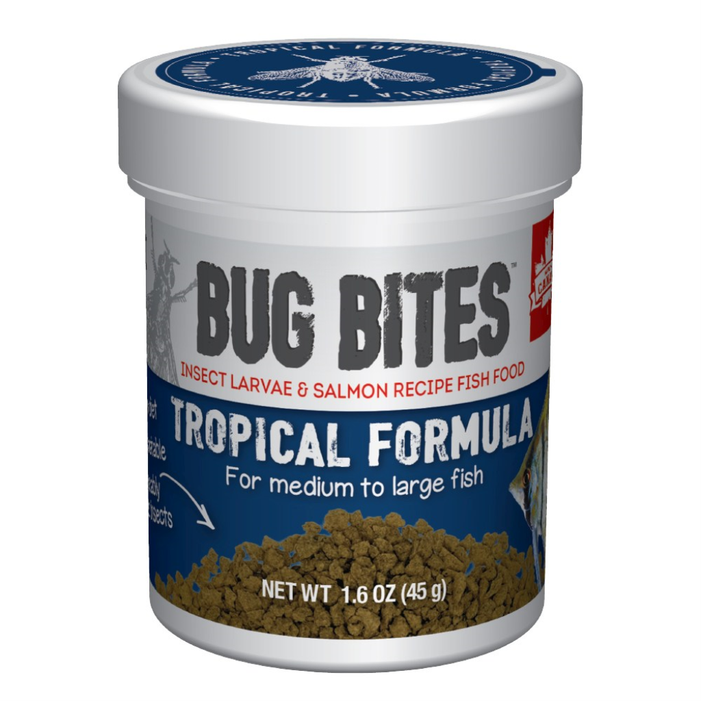 Fluval Bug Bites Tropical Formula for Medium-Large Fish, 1.6-oz