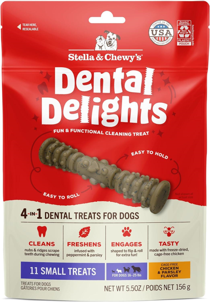Stella & Chewy's Dental Delights Dog Treats, Small, 11-pk