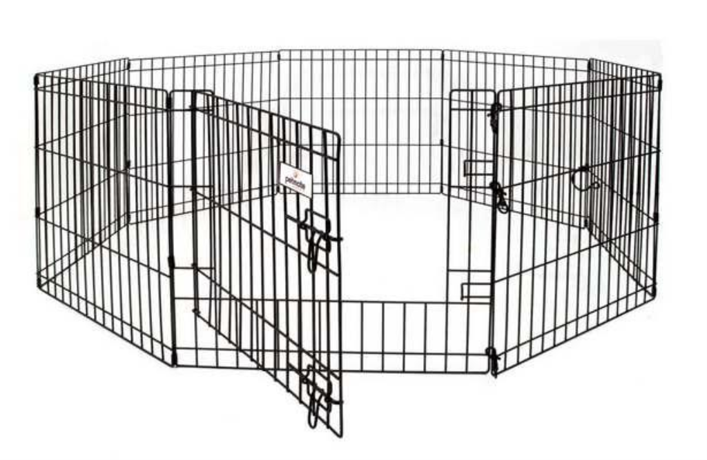 Petmate 8 Panel Exercise Pen with Door for Pets, 24-in x 36-in