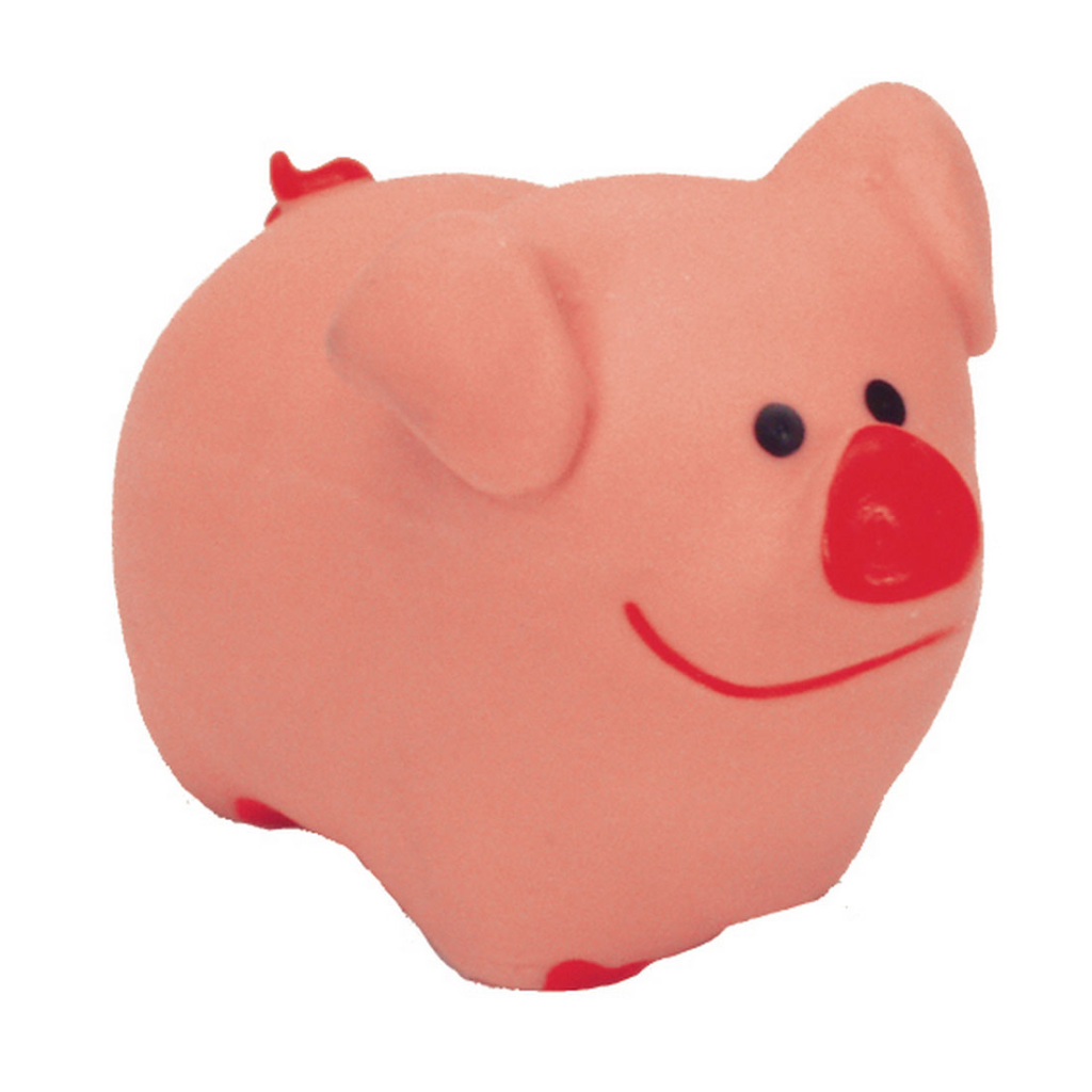 Li'l Pals Latex Pig Dog Toy, 3-in