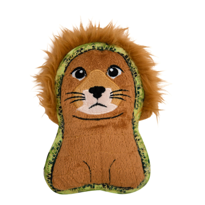 Xtreme Seamz Lion Dog Toy, Orange, Small - Pet Wants Skagit