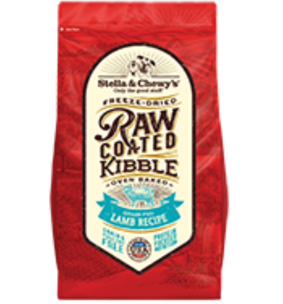 Stella & Chewy's Freeze-Dried Raw Coated Kibble Lamb Grain-Free Dry Dog Food, 3.5-lb