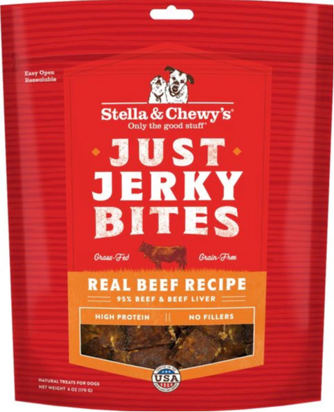 STELLA & CHEWY'S DOG JUST JERKY GRAIN FREE BEEF 6OZ
