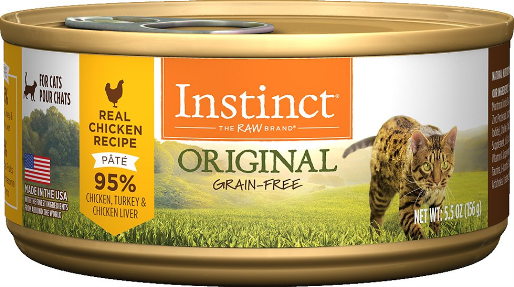 Instinct Original Grain-Free Real Chicken Recipe Natural Wet Canned Cat Food, 3-oz