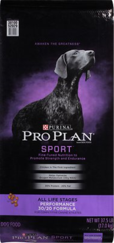 Purina Pro Plan Sport All Life Stages Performance 30/20 Formula Dry Dog Food, 37.5-lb
