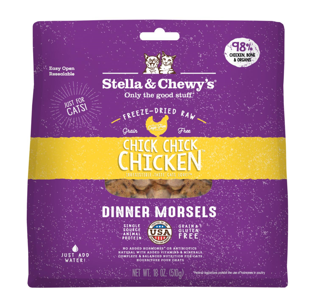 Stella & Chewy's Chick Chick Chicken Dinner Freeze-Dried Cat Food, 18-oz