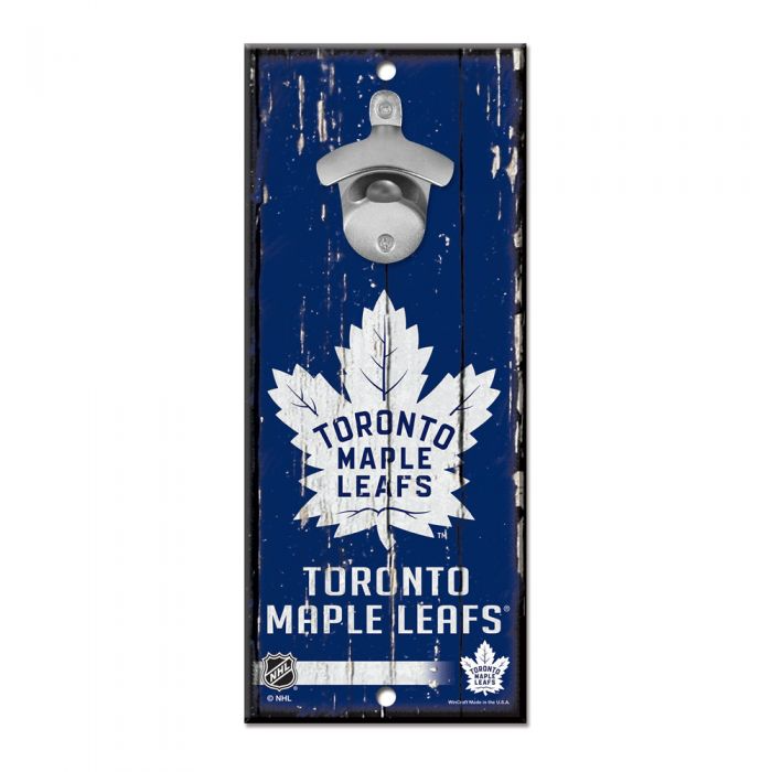 Toronto Maple Leafs Bottle Opener Sign 5" x 11"