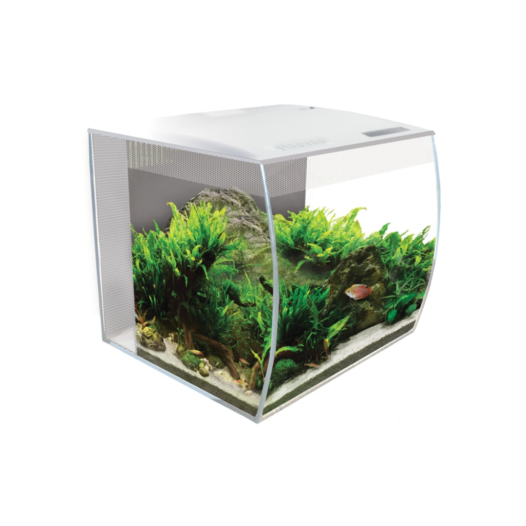 Fluval Flex Aquarium Kit, White, 9-gal