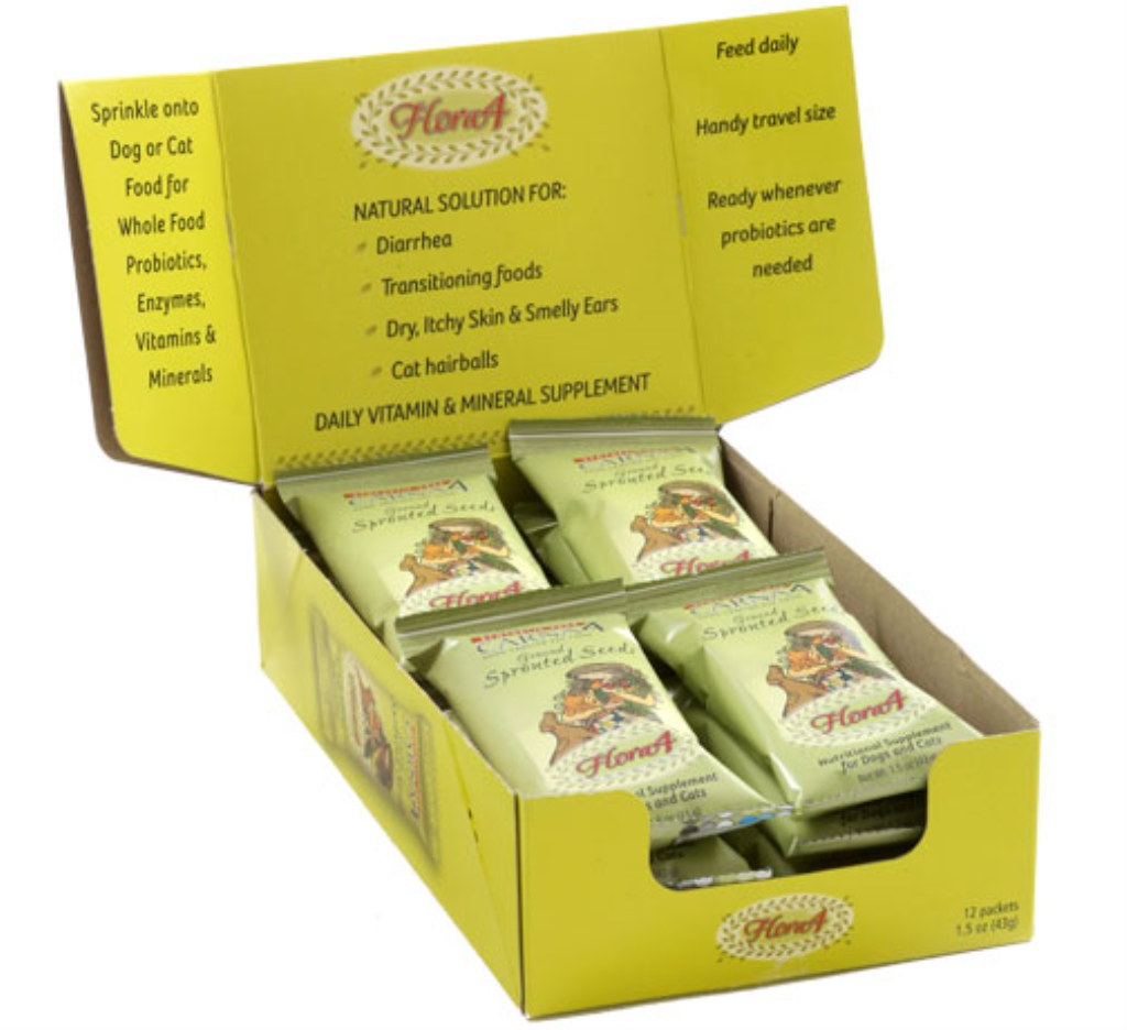 Carna4 Flora4 Ground Sprouted Seed Toppers, 1.5-oz