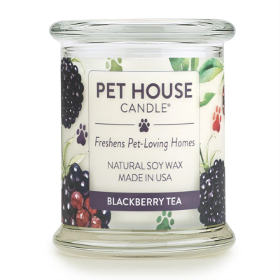 Pet House Candle Blackberry Tea Large