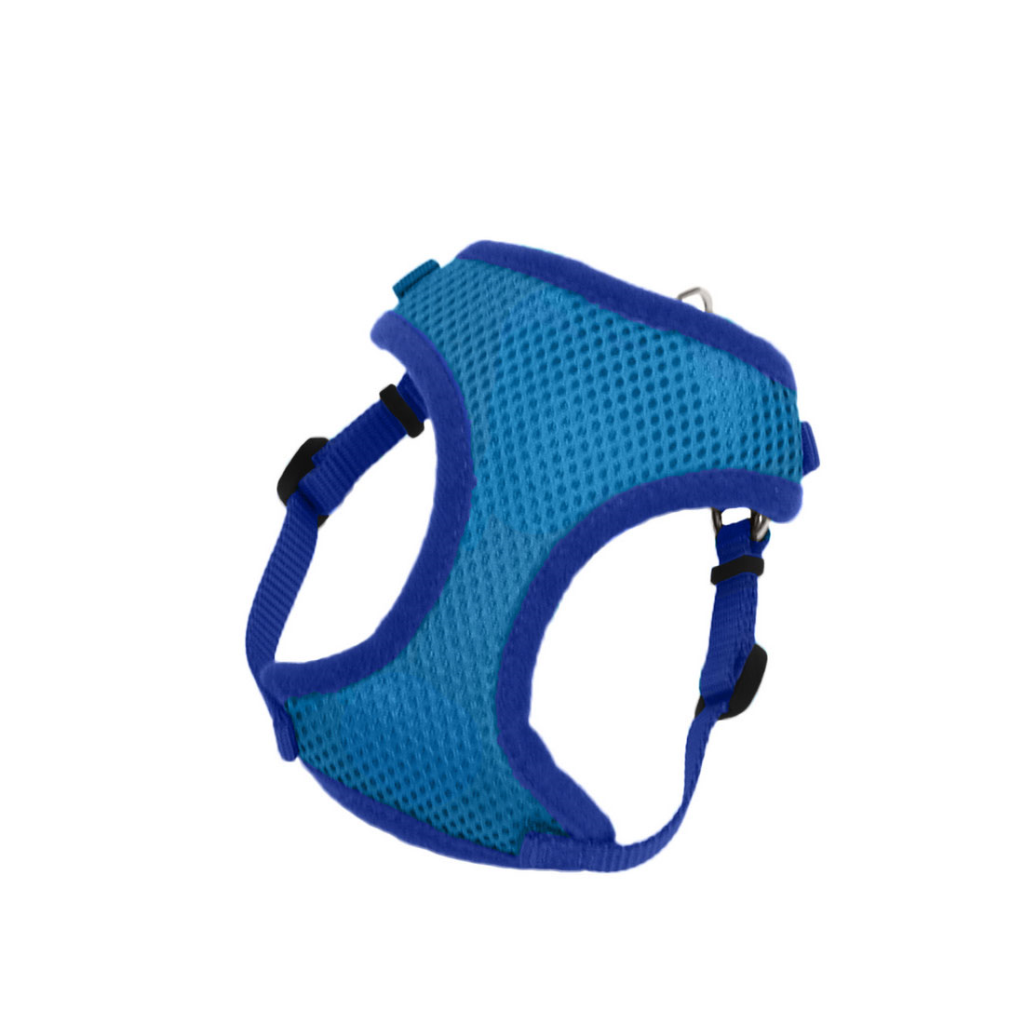 Coastal Comfort Soft Wrap Adjustable Dog Harness, Blue, 3/8-in x 11-in-13-in