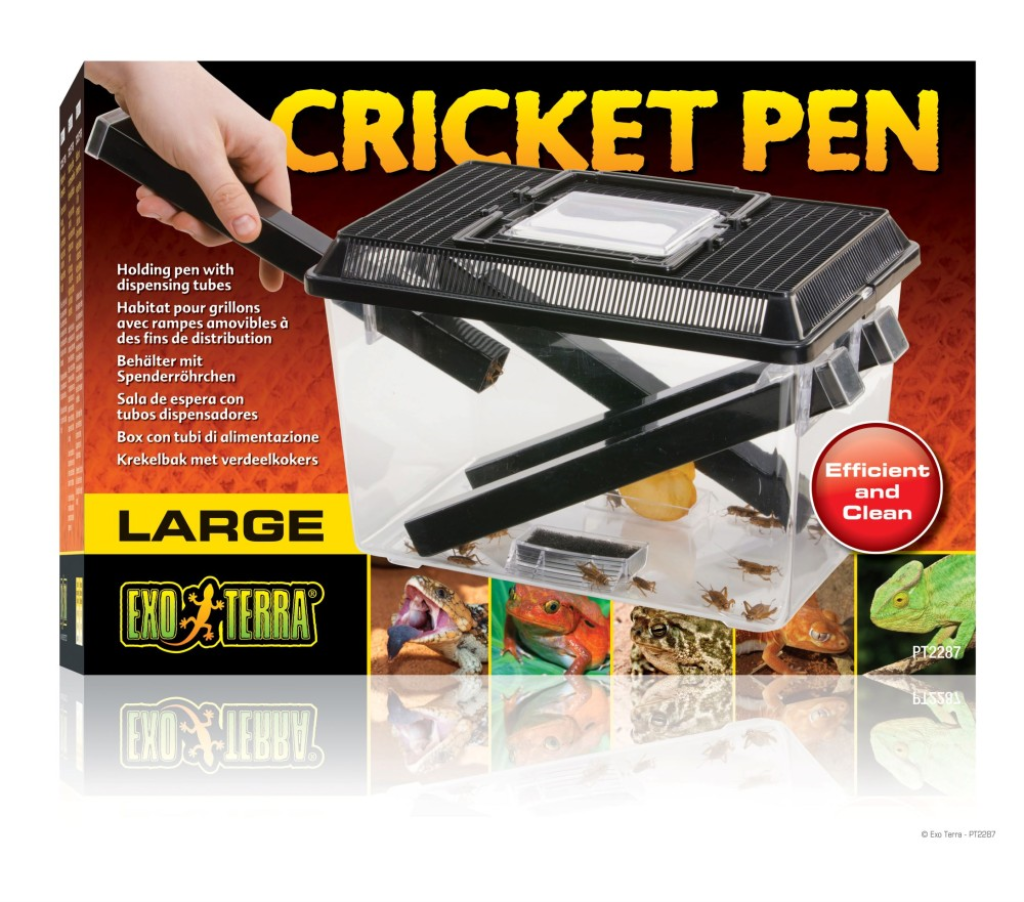 Exo Terra Cricket Pen with Dispensing Tubes, Large