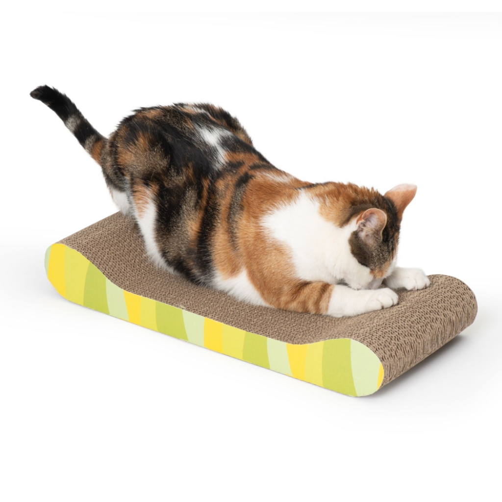 Catit Style Lounge Scratcher with Catnip, Jungle Stripes