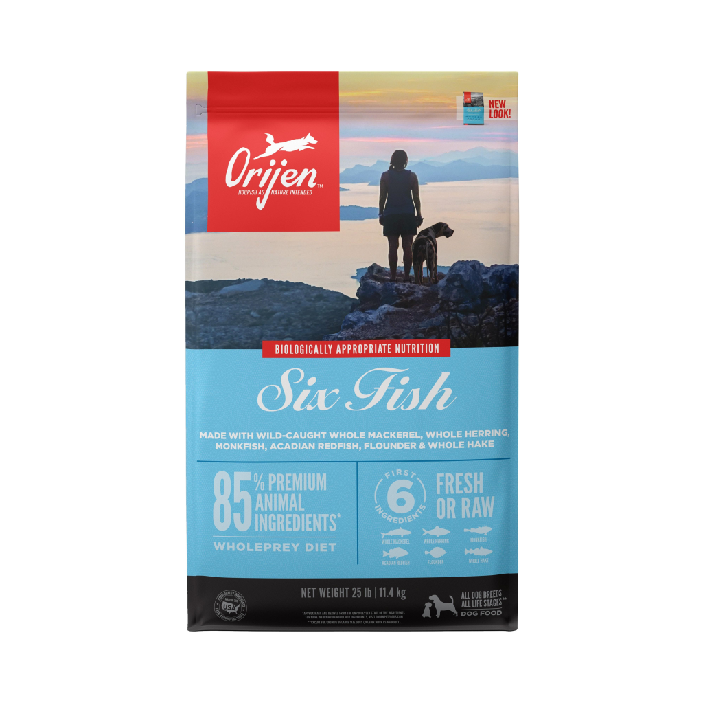 ORIJEN Six Fish Grain-Free Dry Dog Food, 23.5-lb