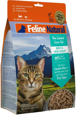 Feline Natural Freeze-Dried Beef Hoki 11-oz - Pawsitively Native