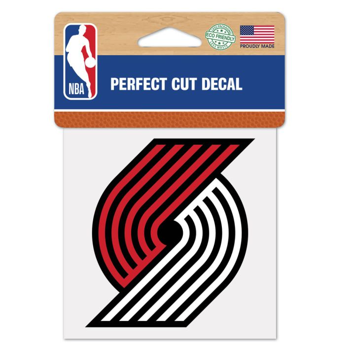 Portland Trail Blazers Perfect Cut Colour Decal 4" x 4"