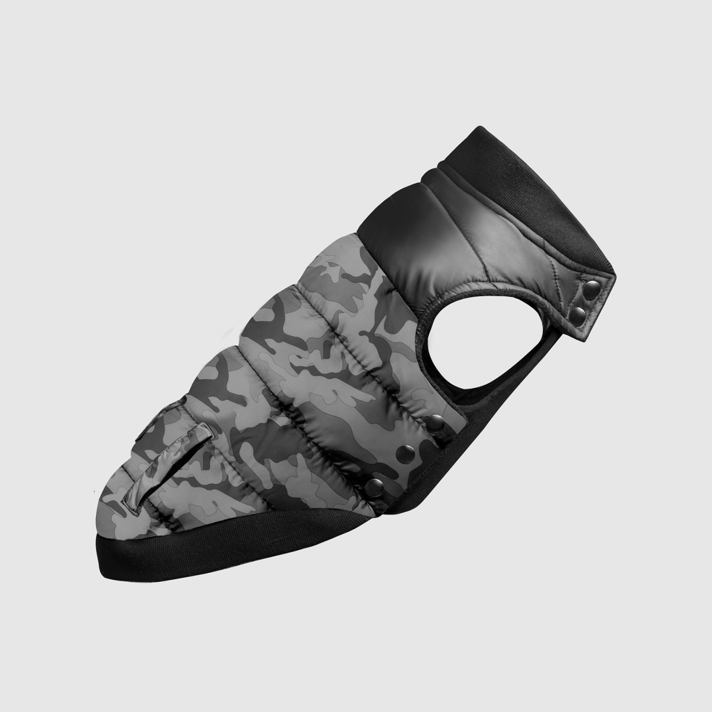 Canada Pooch Summit Stretch Dog Vest, Black Camo, 28-in