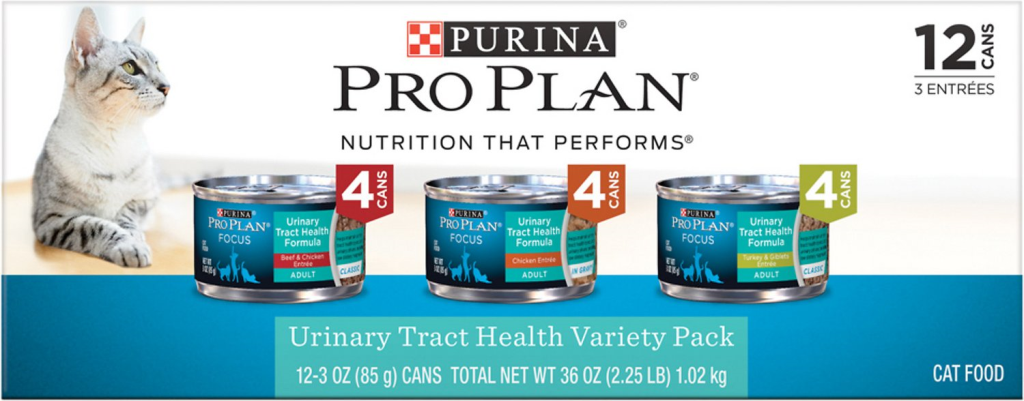 Purina Pro Plan Urinary Tract Health Variety Pack Canned Cat Food, 3-oz, 12-pack