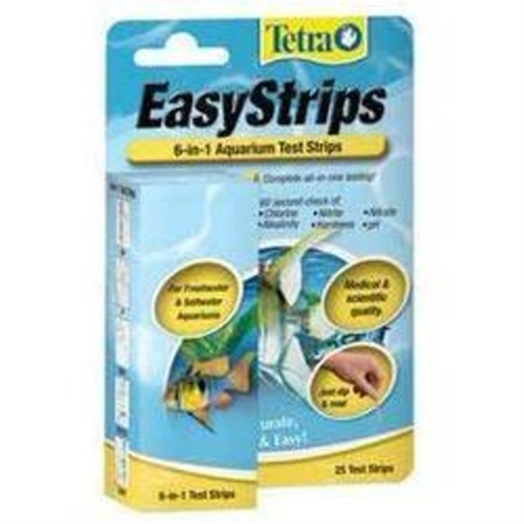 Tetra EasyStrips Complete Freshwater & Saltwater Aquarium Test Strips, 25-count