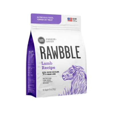 Rawbble Lamb Recipe Grain-Free Freeze-Dried Dog Food - 4.5 oz