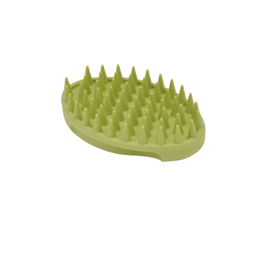 Safari Soft Tip Curry Dog Brush, 4.25-in x 2.75-in