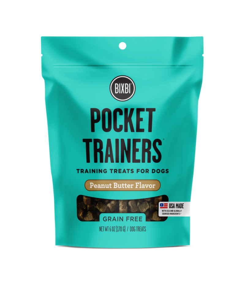 BIXBI Pocket Trainers Peanut Butter Dog Treat 6oz