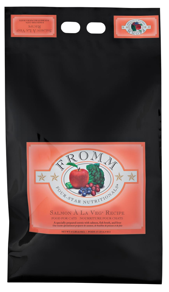 Fromm Four-Star Nutritionals Salmon A La Veg Dry Cat Food, 10-lb