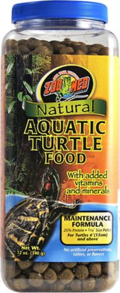 Zoo Med Natural Aquatic Maintenance Formula Turtle Food, 12-oz jar