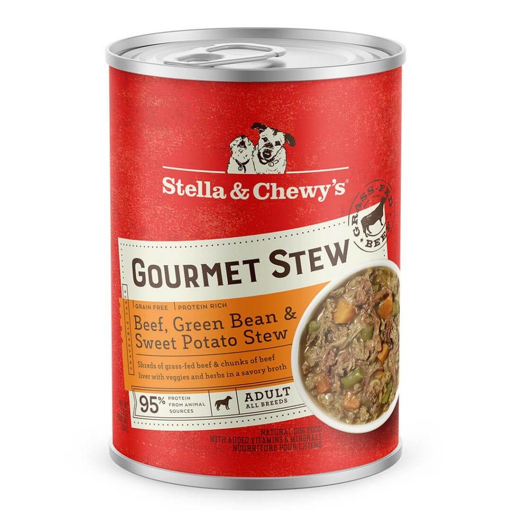 Stella & Chewy's Gourmet Stew Beef, Green Bean & Sweet Potato Wet Dog Food Can, 12.5-oz