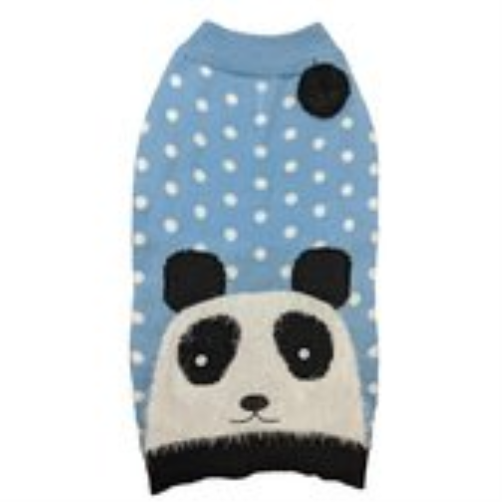 Ethical Pet Panda Sweater, Blue, X-Small