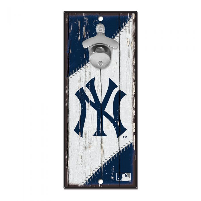 New York Yankees Bottle Opener Sign 5" x 11"