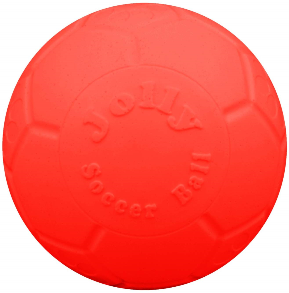 Jolly Pets Soccer Ball Dog Toy, Orange, 6-in