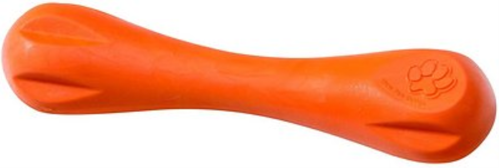 West Paw Zogoflex Hurley Dog Toy, Tangerine, Large